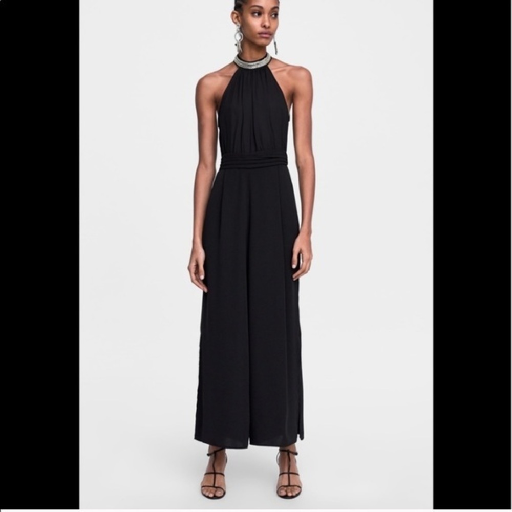 NWT Zara jewel sequin embellished jumpsuit